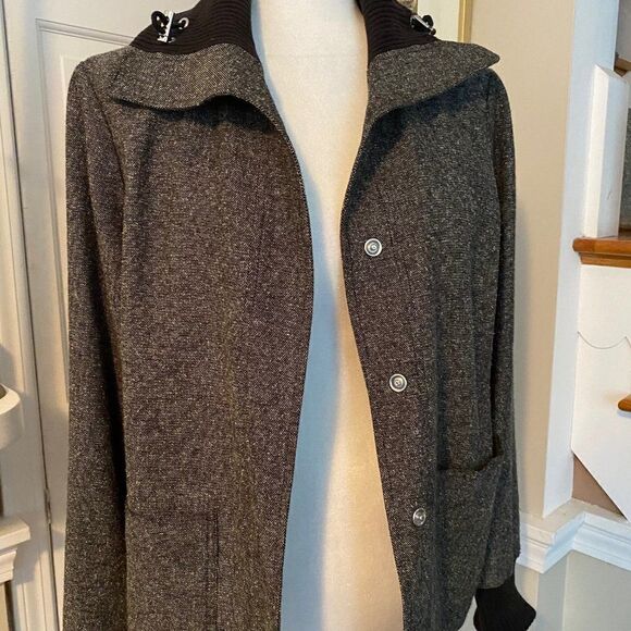 Jones New York Signature Black White Tweed Blazer SZ S - Picture 7 of 14